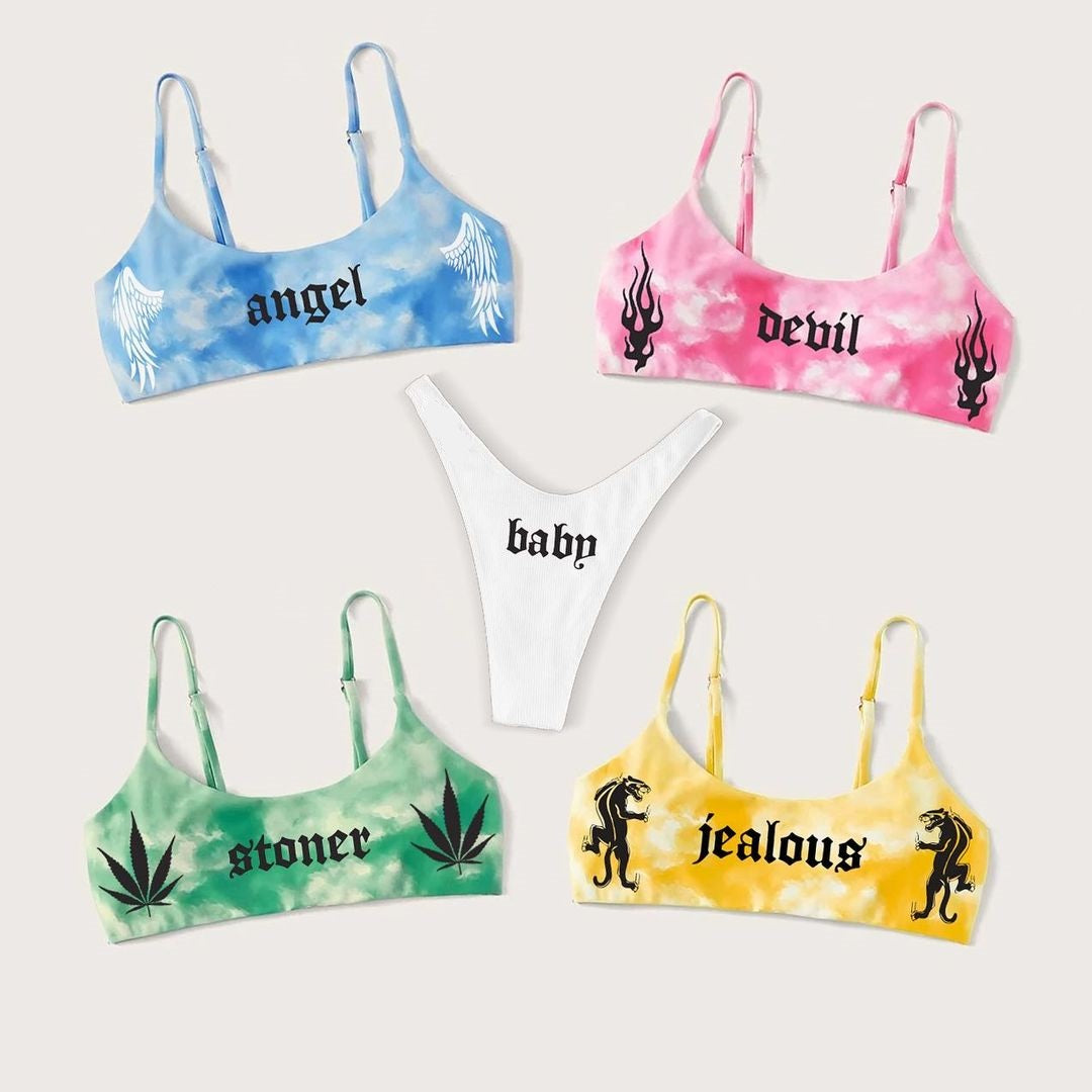 Print Sports Bikini Set