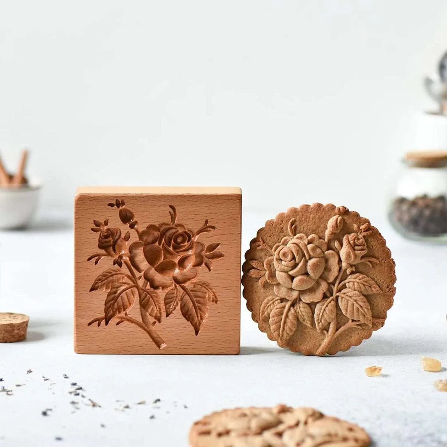 🔥HOT SALE-49% OFF⏰💖WOOD PATTERNED COOKIE CUTTER - EMBOSSING MOLD FOR COOKIES