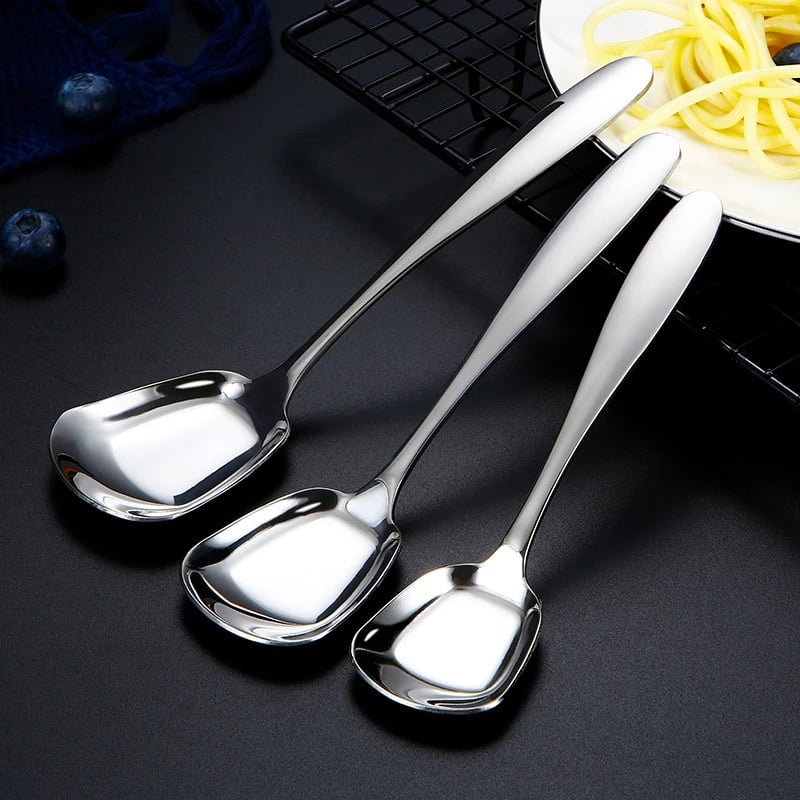 (🔥 Promotion- 48% OFF)Square Head Stainless Steel Spoons--buy 5 get 5 free & free shipping(10pcs)