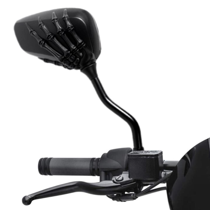 🔥HOT SALE 49% OFF - 360° Rotation Skull Hand Rear Motorcycle Mirrors (A Pair)