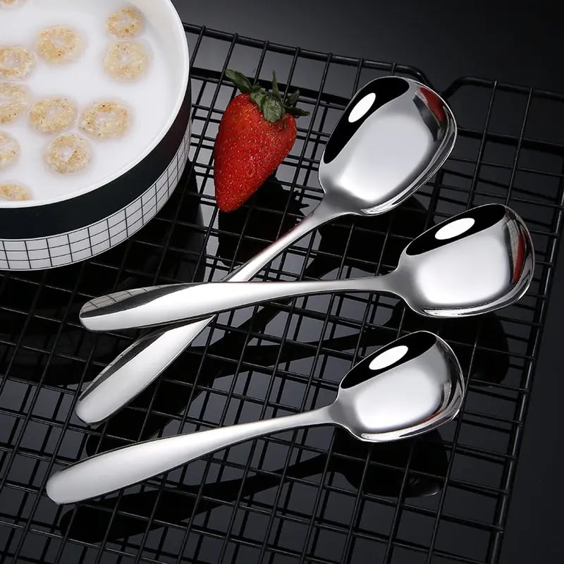 (🔥 Promotion- 48% OFF)Square Head Stainless Steel Spoons--buy 5 get 5 free & free shipping(10pcs)