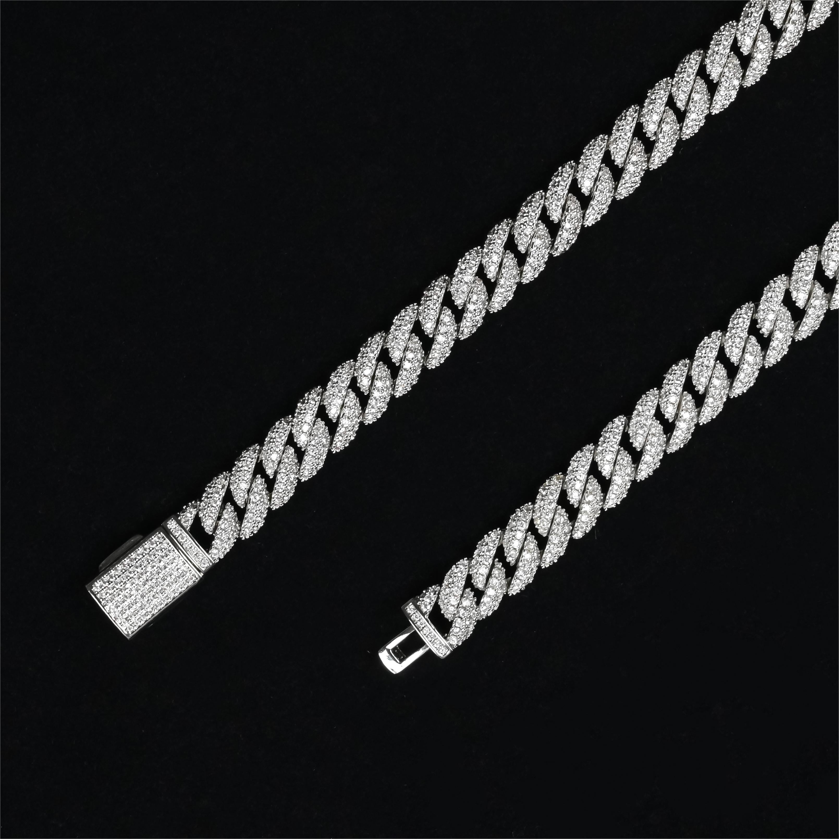 10MM ICED CUBAN LINK CHAIN & BRACELET